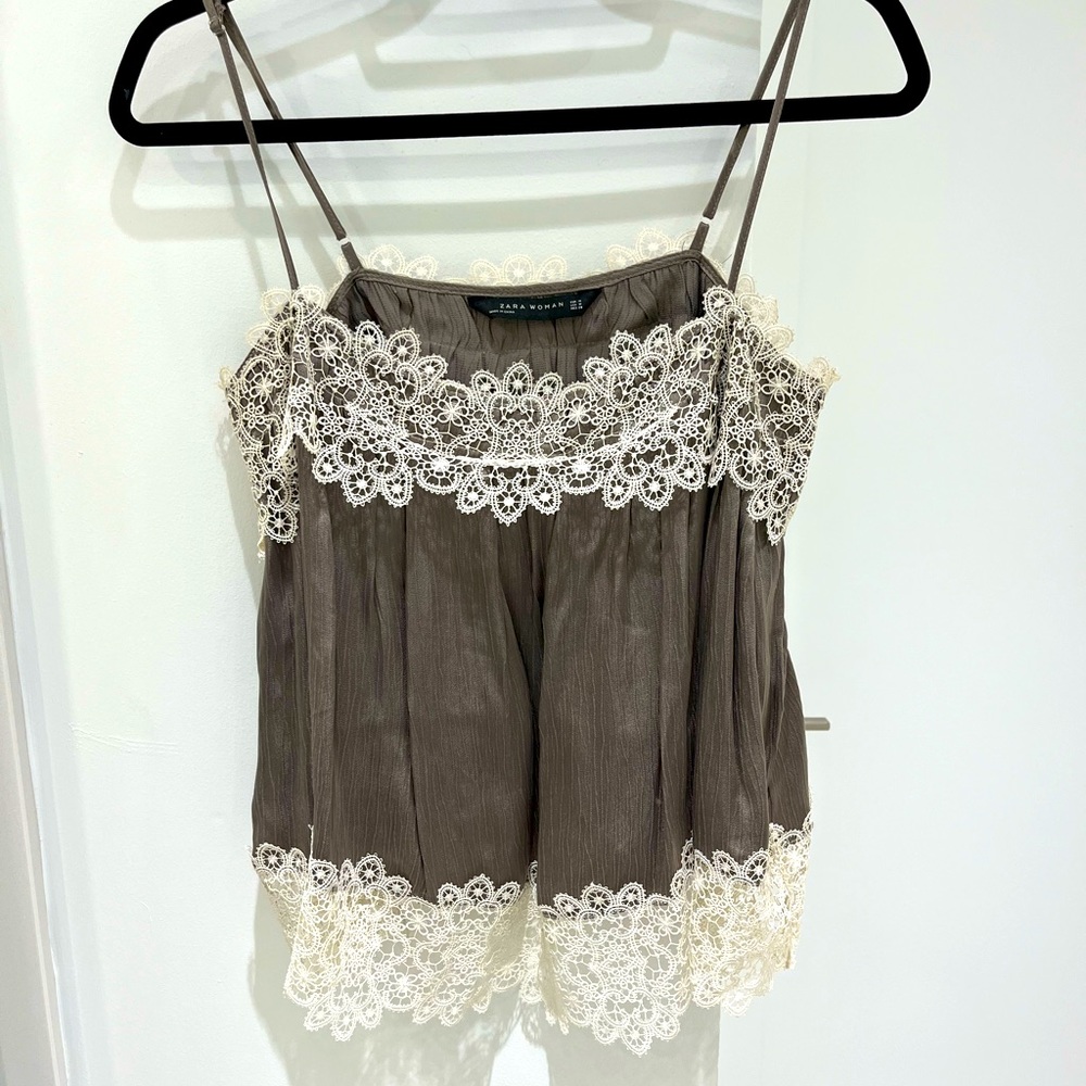 ZARA LACE CAMI NWOT
